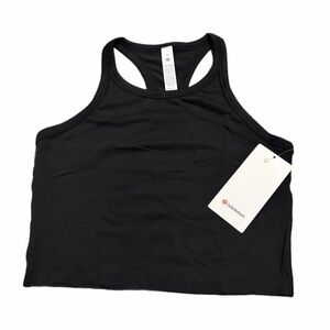 NWT Lululemon Swiftly Tech Cropped Racerback Tank Top 2.0 (Black) Size 10